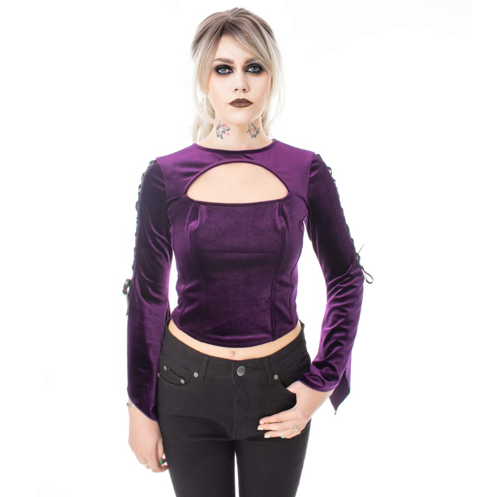Poizen Industries - Velora Longsleeve top - Purple
